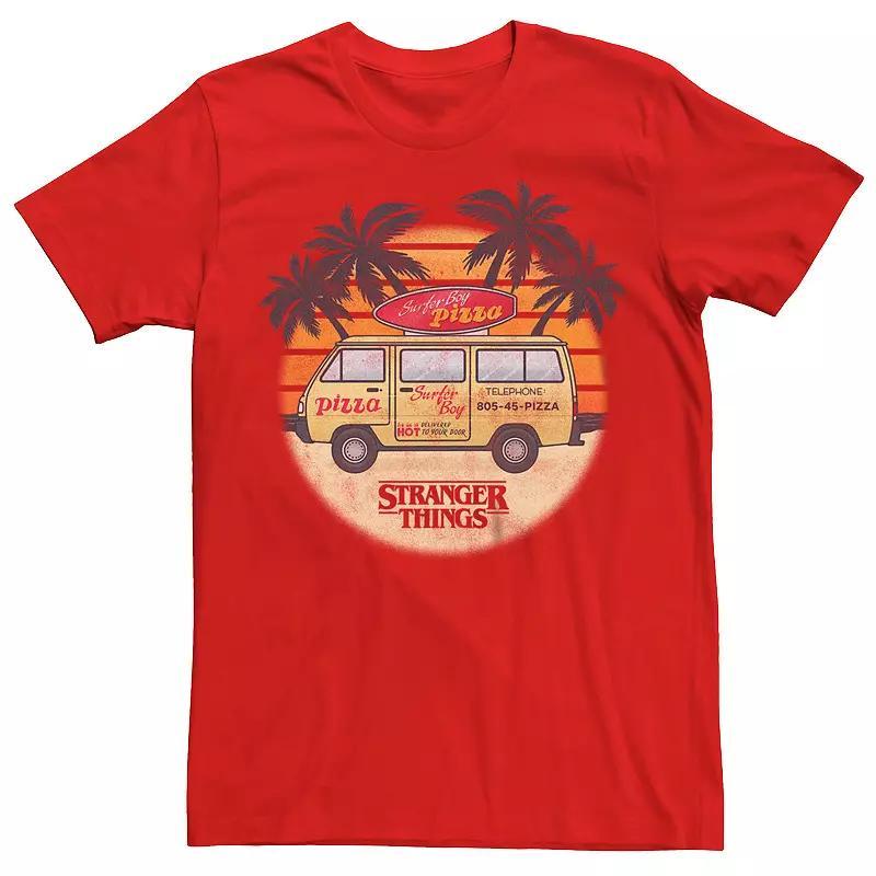 Men's Netflix Stranger Things Surfer Boy Pizza Tee,  Product Image
