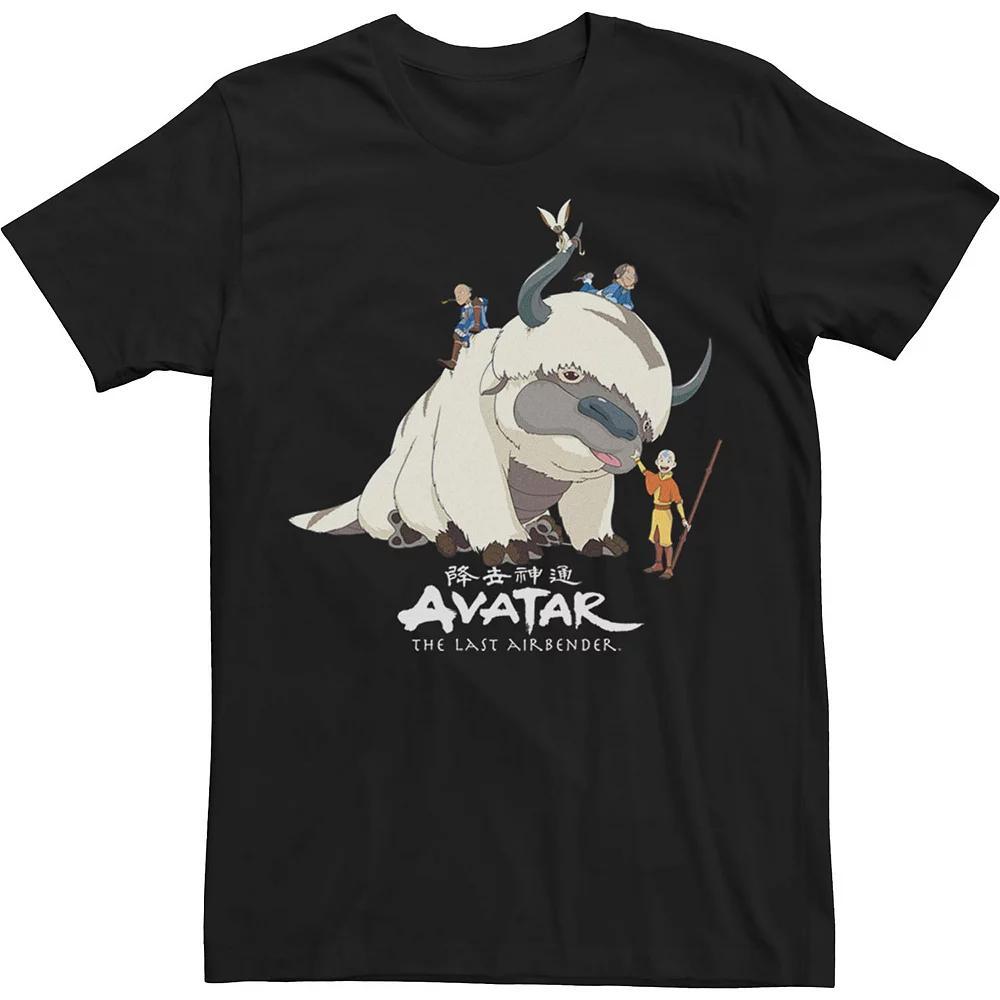 Big & Tall Avatar: The Last Airbender Appa Group Shot Logo Tee, Men's, Size: 3XL Tall, Black Product Image