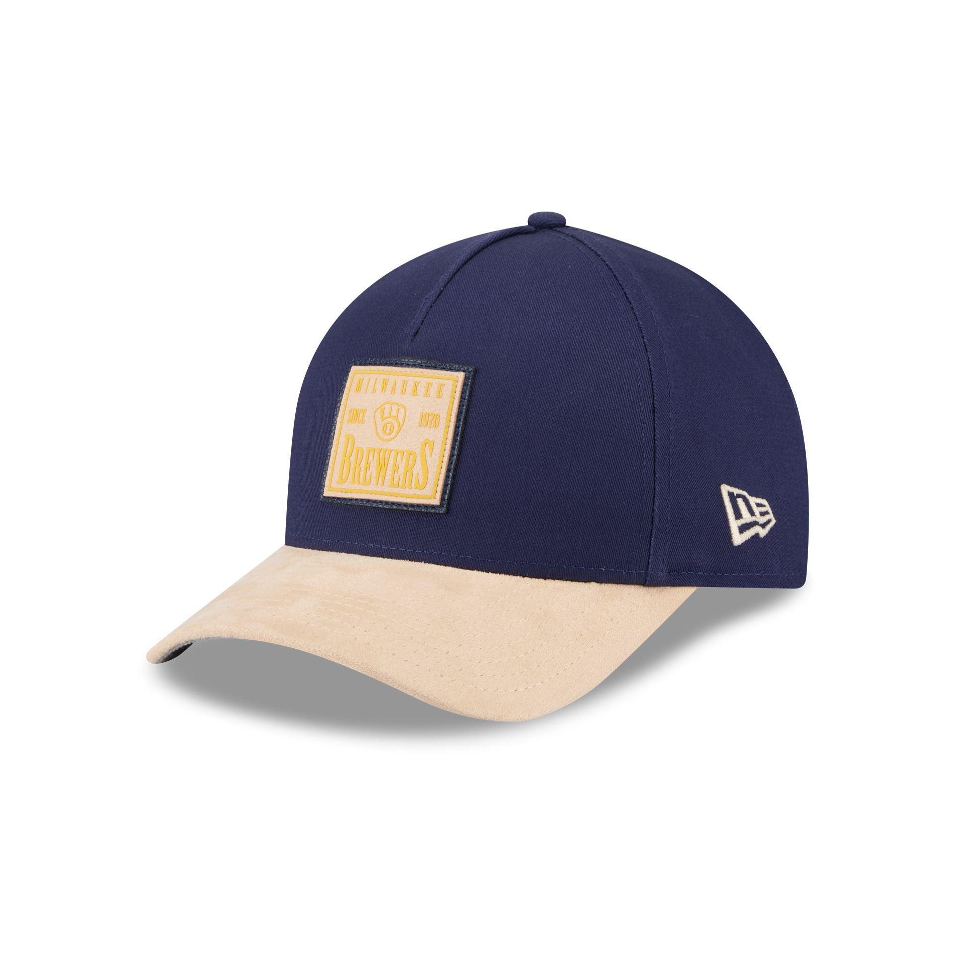 Milwaukee Brewers Suede Patch 9FORTY M-Crown A-Frame Adjustable Hat Male Product Image