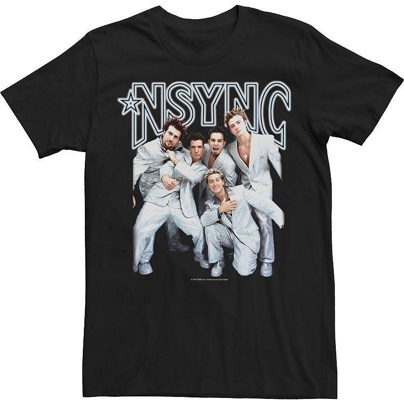 Big & Tall NSYNC Group Shot Portrait Tee, Mens Product Image