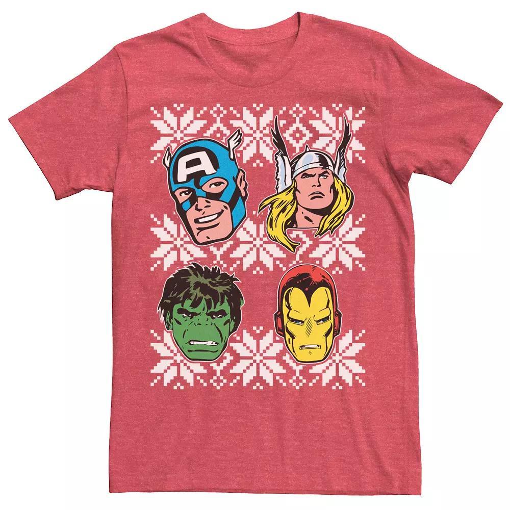 Men's Marvel Thor Hulk Retro Christmas Tee,  Product Image