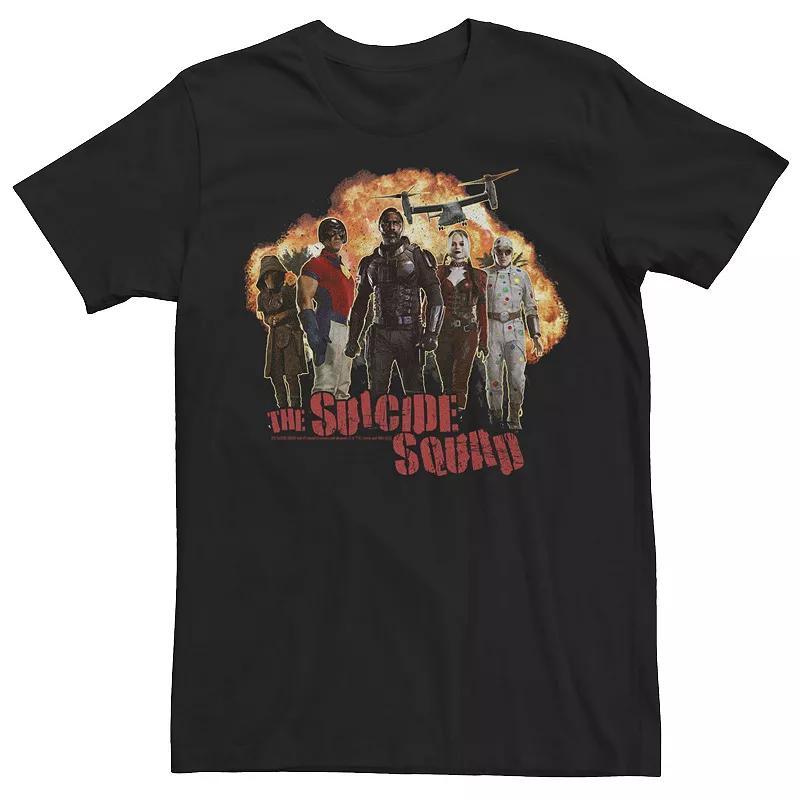 Men's The Suicide Squad Group Explosion Portrait Tee, Size: Small, Black Product Image