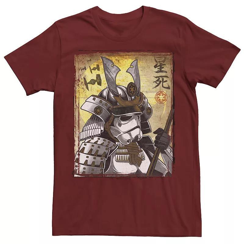 Mens Star Wars Samurai Trooper Poster Tee Blue Product Image