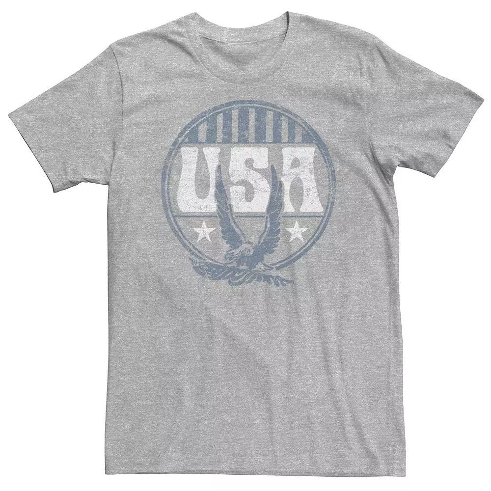 Big & Tall Americana Vintage USA Eagle Stars and Stripes Circle Tee, Men's,  Product Image