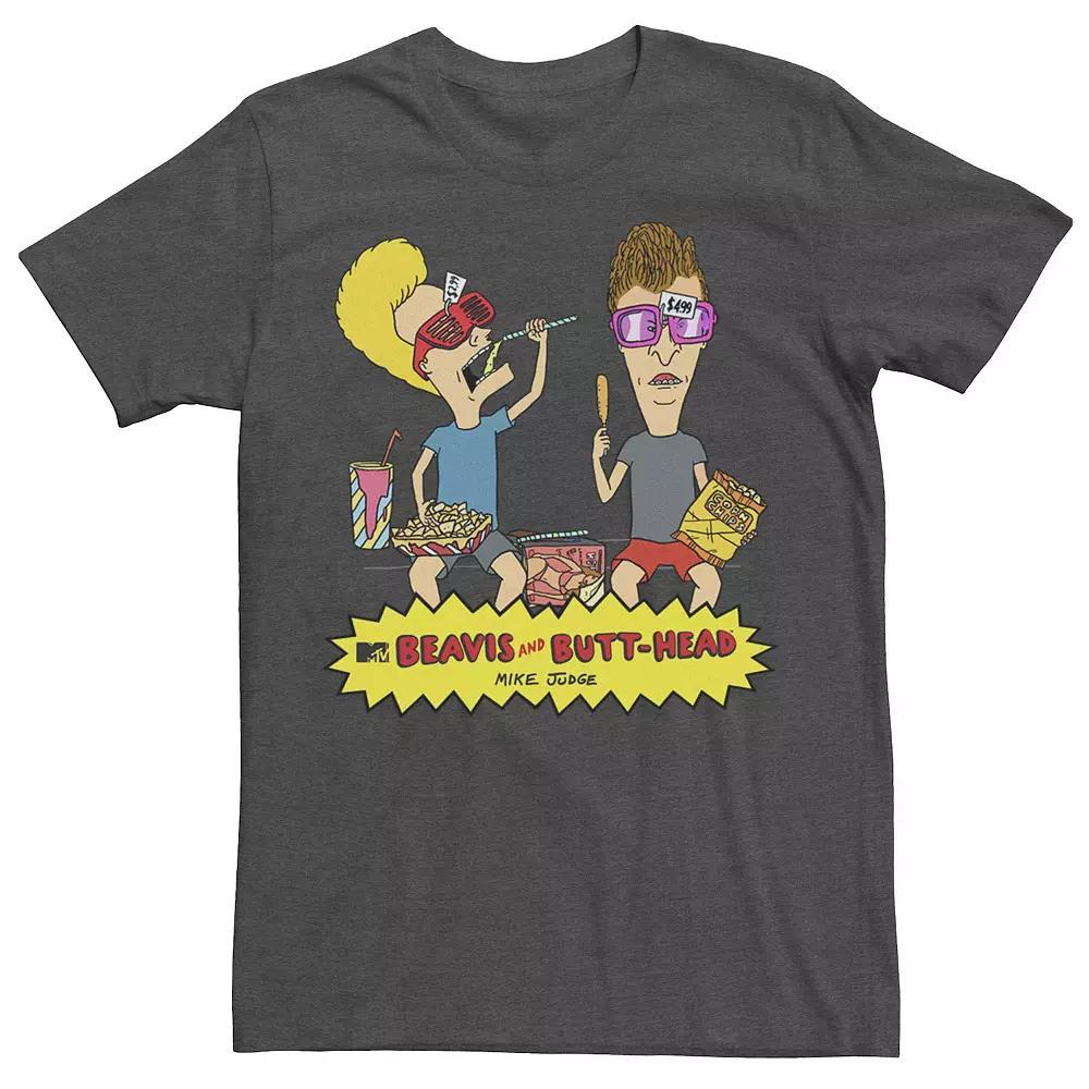 Men's Beavis & Butthead Snacks On The Curb Logo Tee,  Product Image