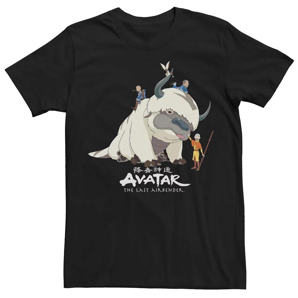 Big & Tall Avatar: The Last Airbender Appa Group Shot Logo Tee, Men's, Size: 3XL Tall, Black Product Image