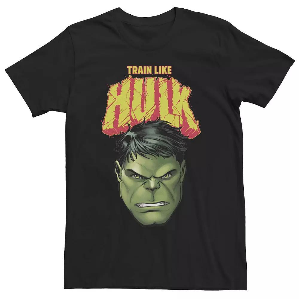 Men's Marvel Train Like Hulk Tee, Size: Large, Black Product Image