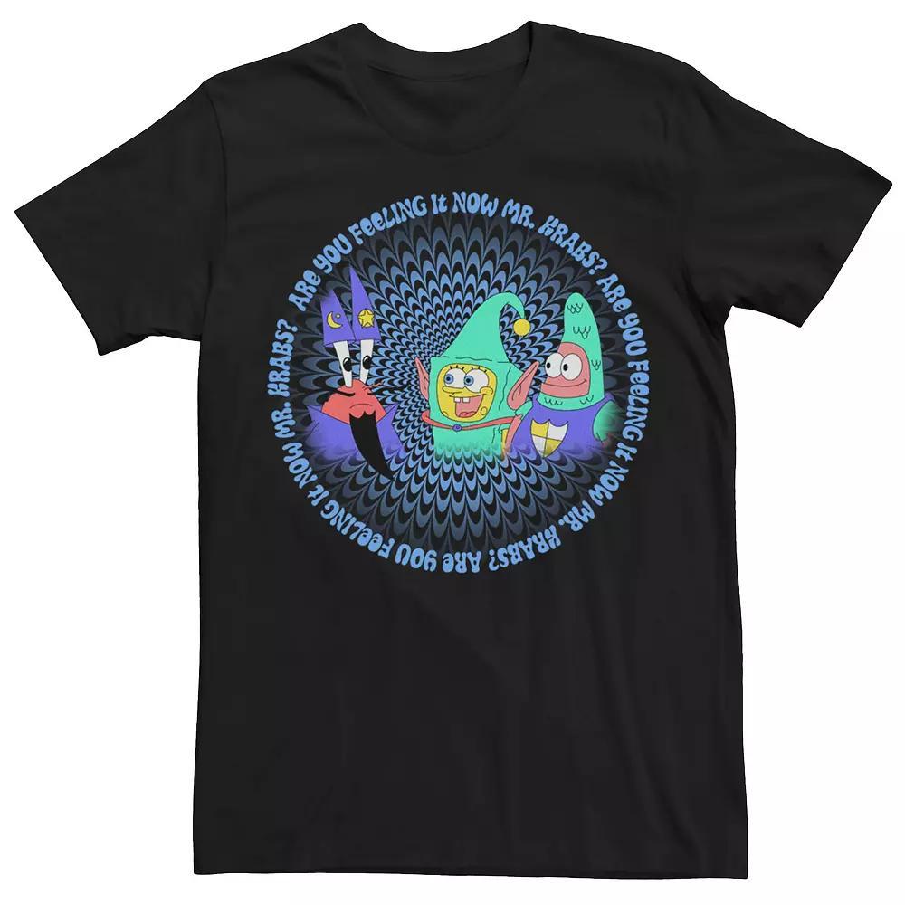 Men's Spongebob Feeling It Now Mr Krabs Tee, Size: 3XL, Black Product Image