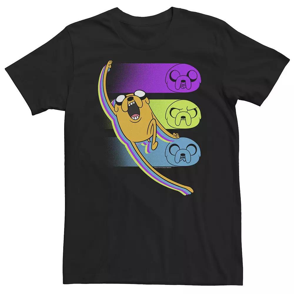 Big & Tall Cartoon Network Adventure Time Jake Emotions Tee, Men's, Size: Large Tall, Black Product Image