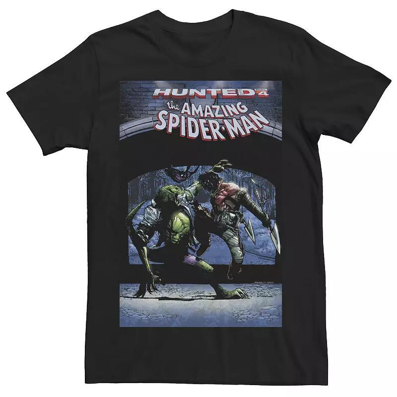 Men's Marvel Spider-Man Versus Kraven Comic Book Cover Tee, Size: Small, Black Product Image