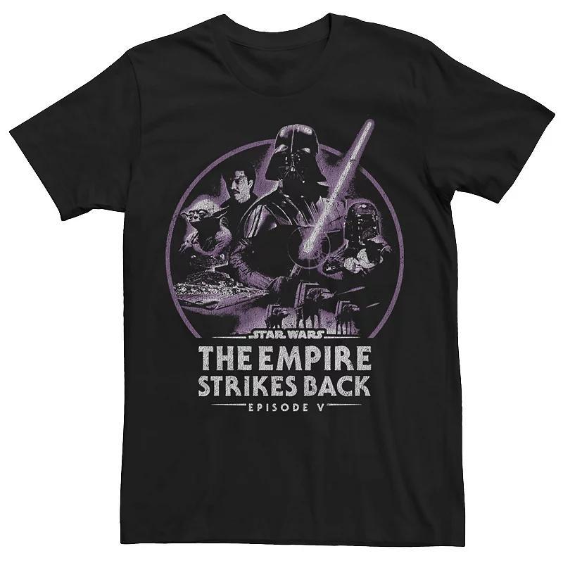 Mens Star Wars: The Empire Strikes Back Group Shot Dark Circle Tee Product Image