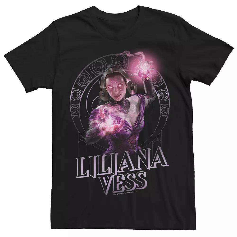 Men's Magic The Gathering Nouveau Liliana Poster Tee, Size: 3XL, Black Product Image