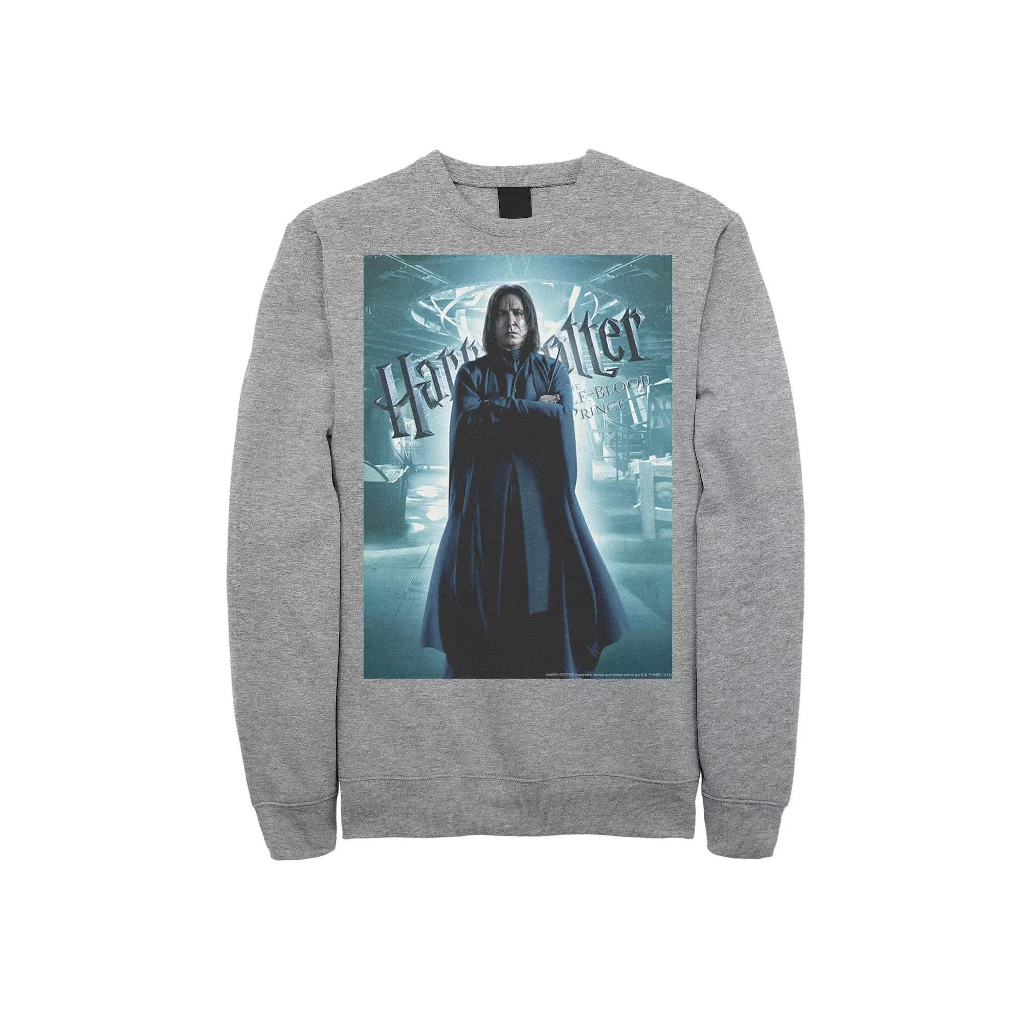 Men's Harry Potter Half-Blood Prince Snape Character Poster Fleece Graphic Pullover,  Product Image