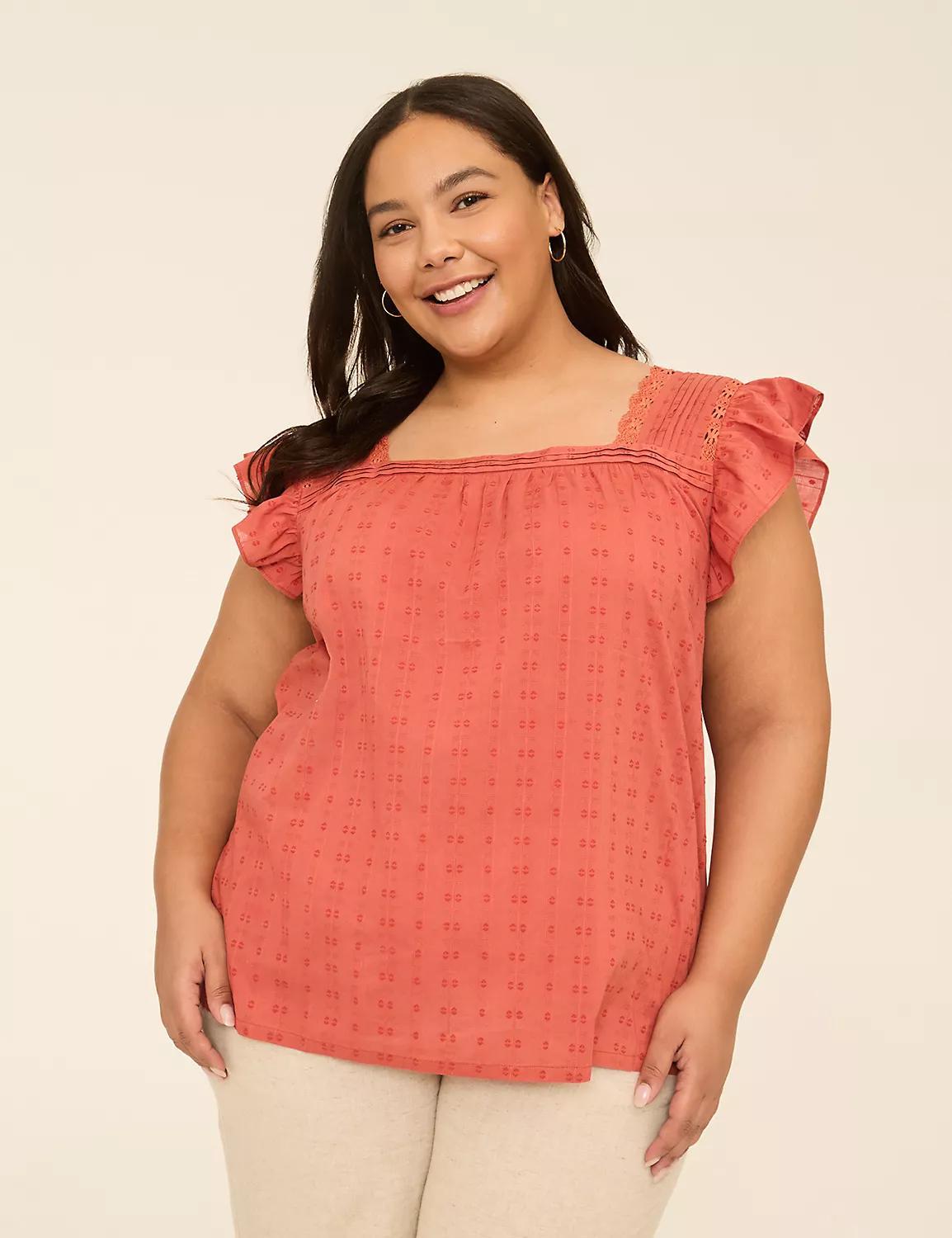 Swing Square-Neck Peasant Blouse Product Image