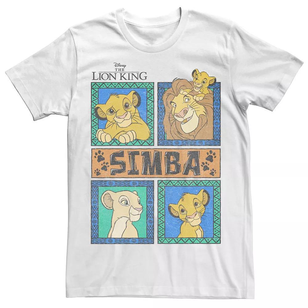 Big & Talll Lion King Simbafied Lion Tee, Men's, Size: XLT, White Product Image