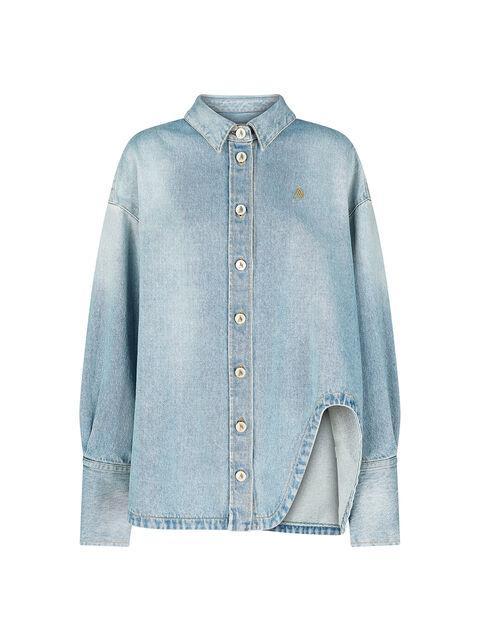 ''Diana'' light blue denim shirt jacket Product Image