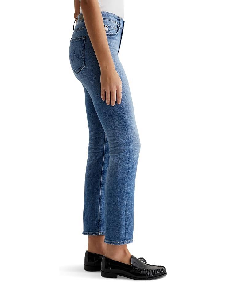 Mari Mid Rise Slim Straight Jeans in Oceanside Product Image