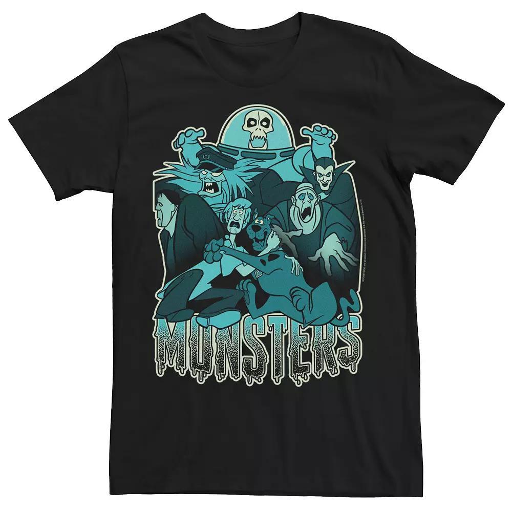 Men's Scooby Doo Blue Hue Monsters Portrait Graphic Tee,  Product Image