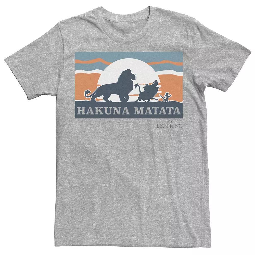 Disneys The Lion King Mens Retro Hakuna Matata Tee Athletic Grey Product Image