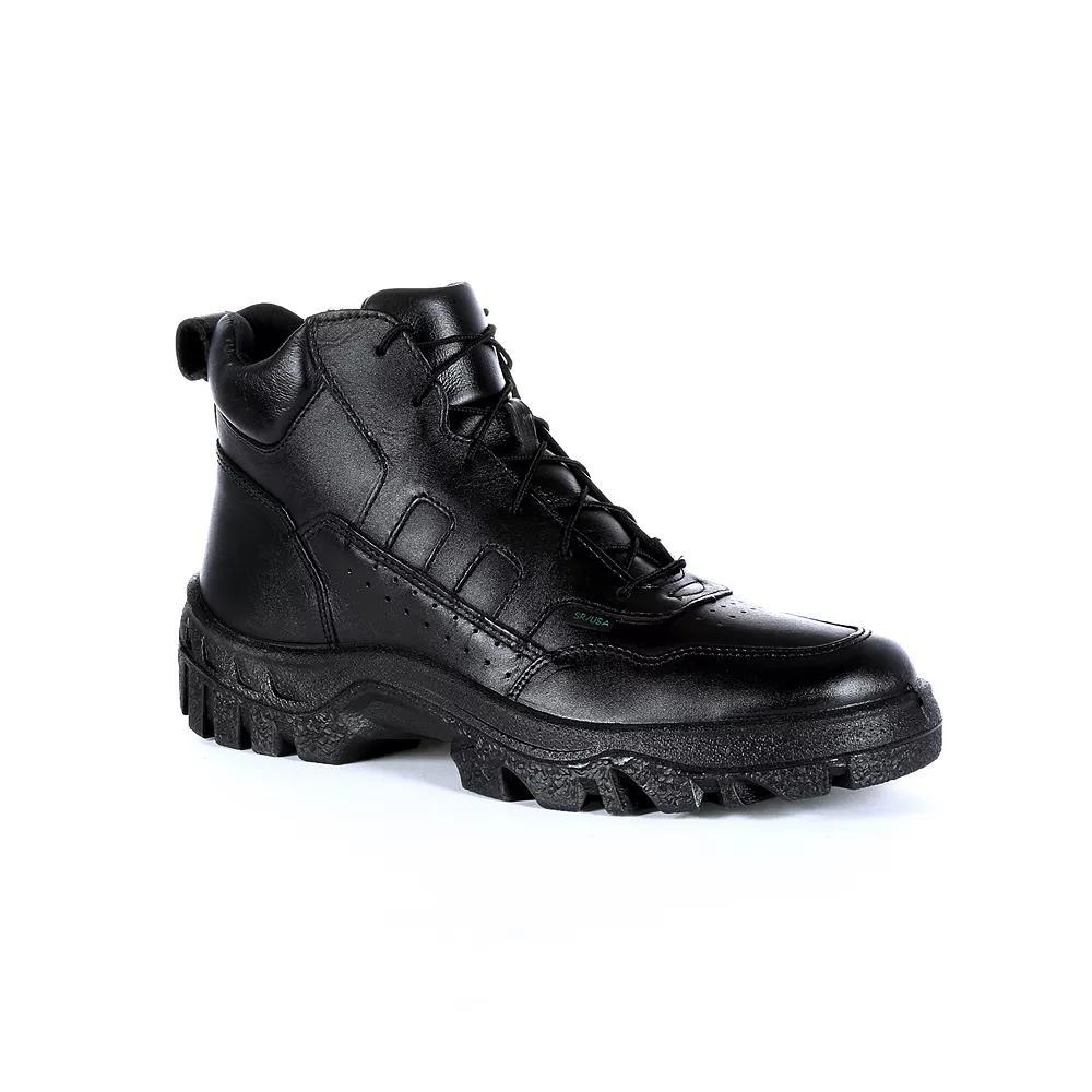 Rocky Postal TMC Men's Water Resistant Round Toe Work Boots, Size: 11.5 Wide, Black Product Image