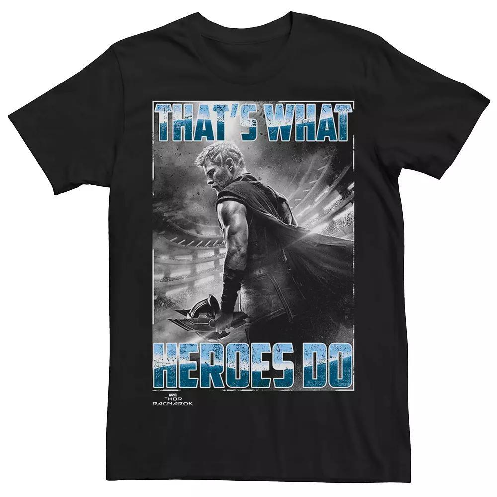 Men's Marvel "Thor: Ragnarok" Heroes Win Tee, Size: 3XL, Black Product Image