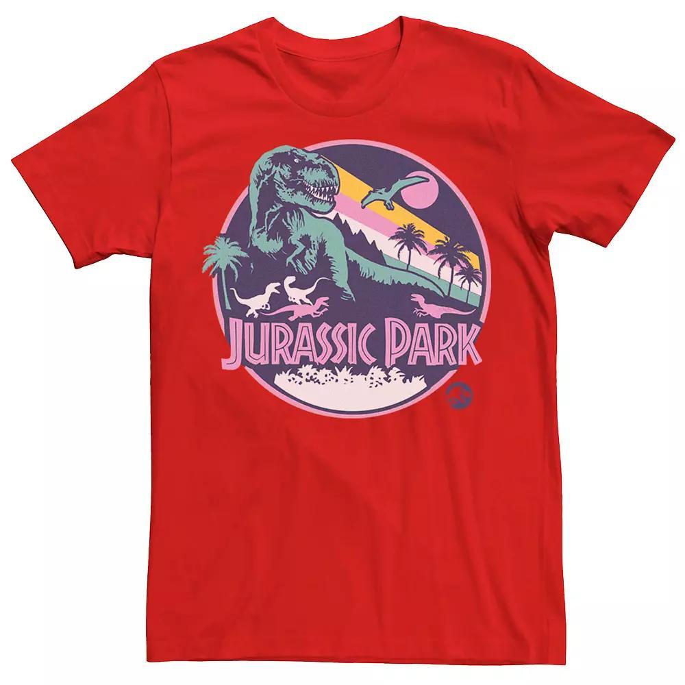 Men's Jurassic Park Retro Rex Scene Tee, Size: 3XL, Royal Product Image