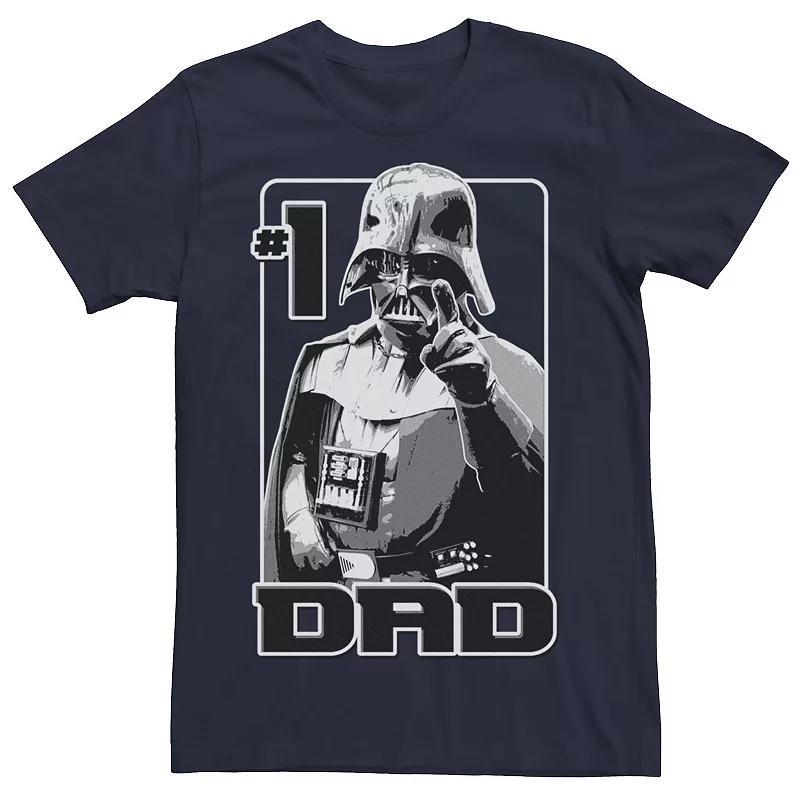 Men's Star Wars Darth Vader Number One Dad Father's Day Tee, Size: XL, Blue Product Image