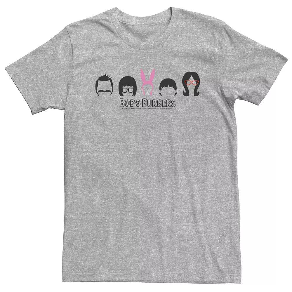 Big & Tall Bob's Burgers Family Hair Tee, Men's,  Product Image