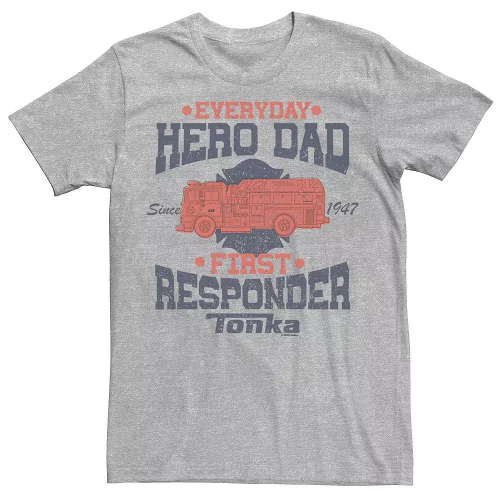 Men's Tonka Everyday Hero Dad First Responder Tee, Size: Medium, Athletic Grey Product Image