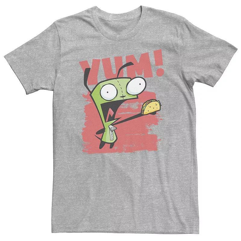 Big & Tall Nickelodeon Invader Zim Gir Screaming Yum! Taco Portrait Tee, Men's, Size: 3XL, Black Product Image