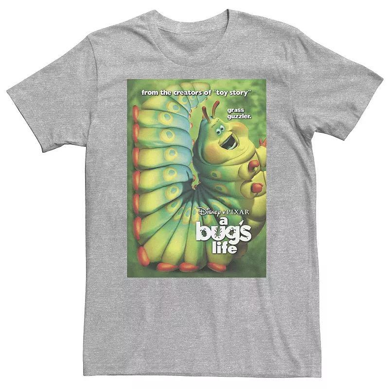 Big & Tall Disney / Pixar A Bug's Life Heimlich Grass Guzzler Poster Tee, Men's, Size: 3XL, Athletic Grey Product Image