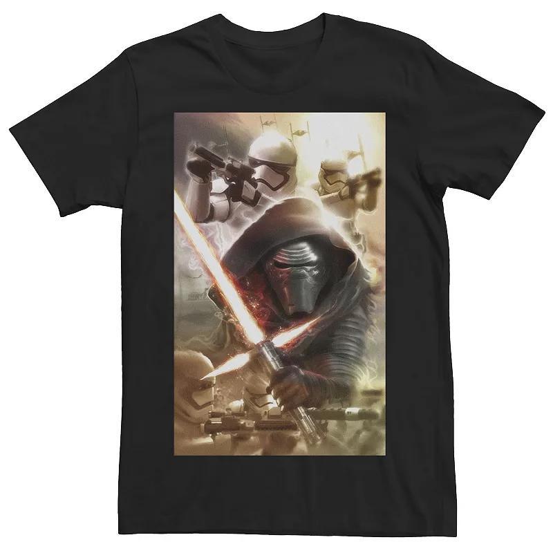 Men's Star Wars The Force Awakens Kylo Ren Invasion Tee, Size: Medium, Black Product Image