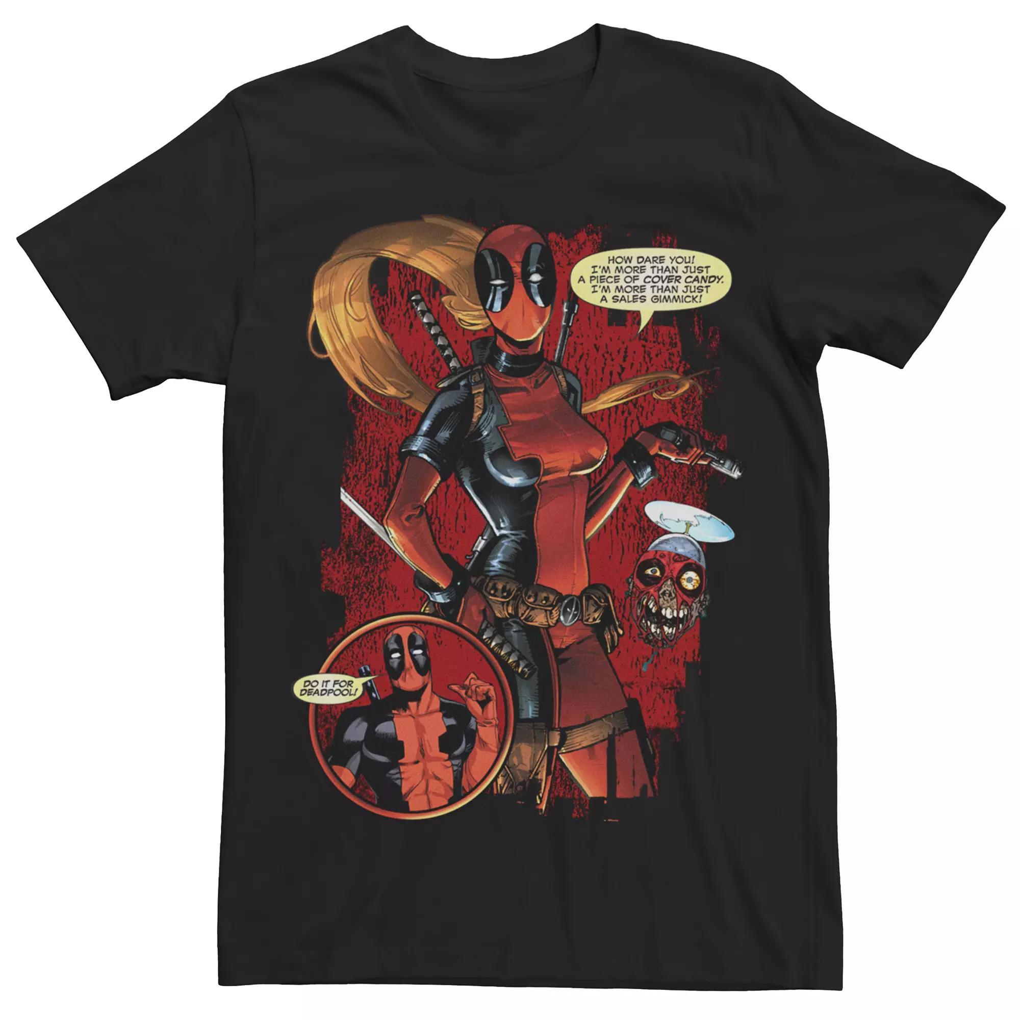 Men's Marvel Deadpool Cover Candy Graphic Tee, Size: Medium, Black Product Image