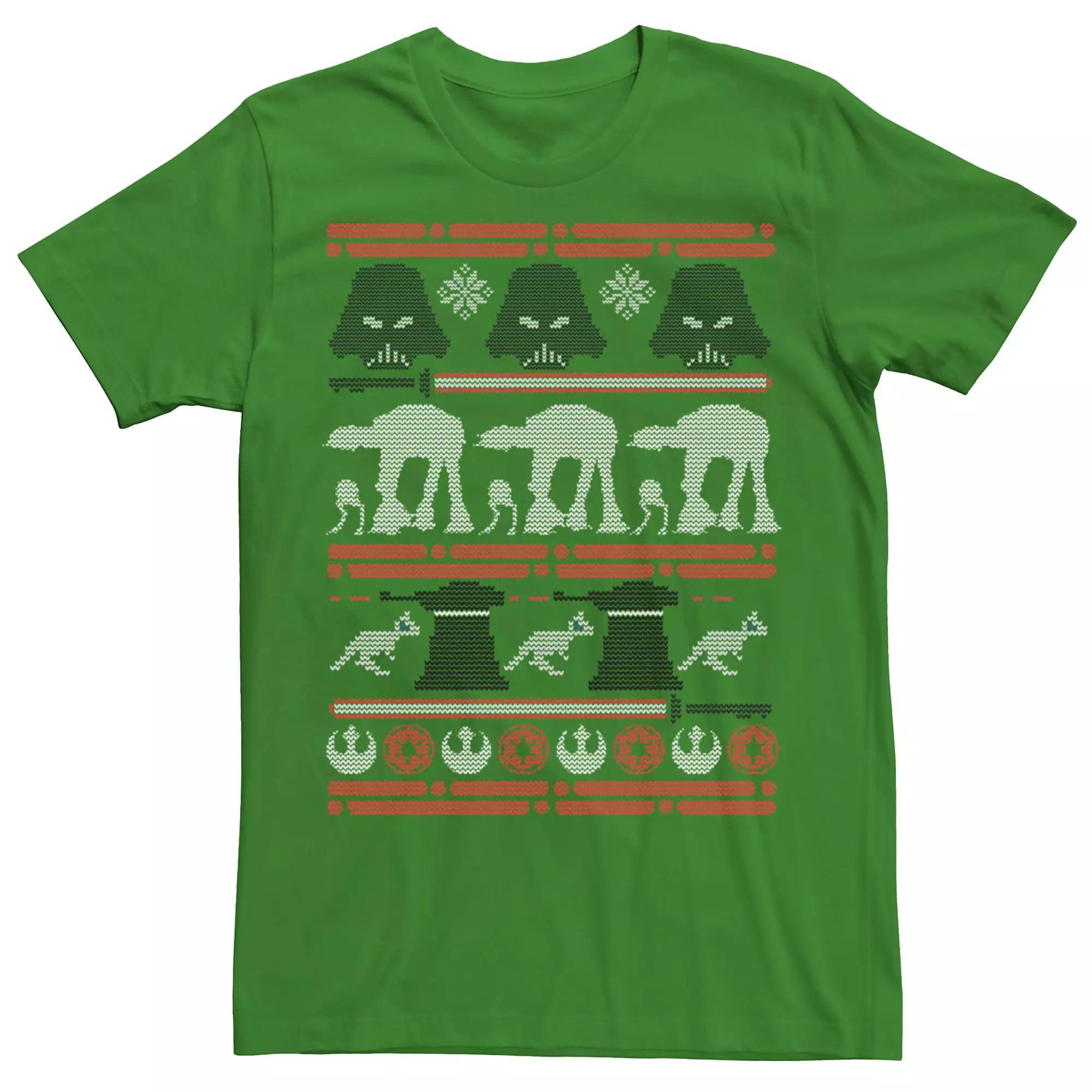 Men's Star Wars Darth Vader Hoth Ugly Christmas Sweater Tee,  Product Image