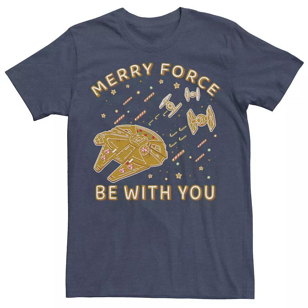 Men's Star Wars Christmas Merry Force Be With You Cookies Graphic Tee,  Product Image