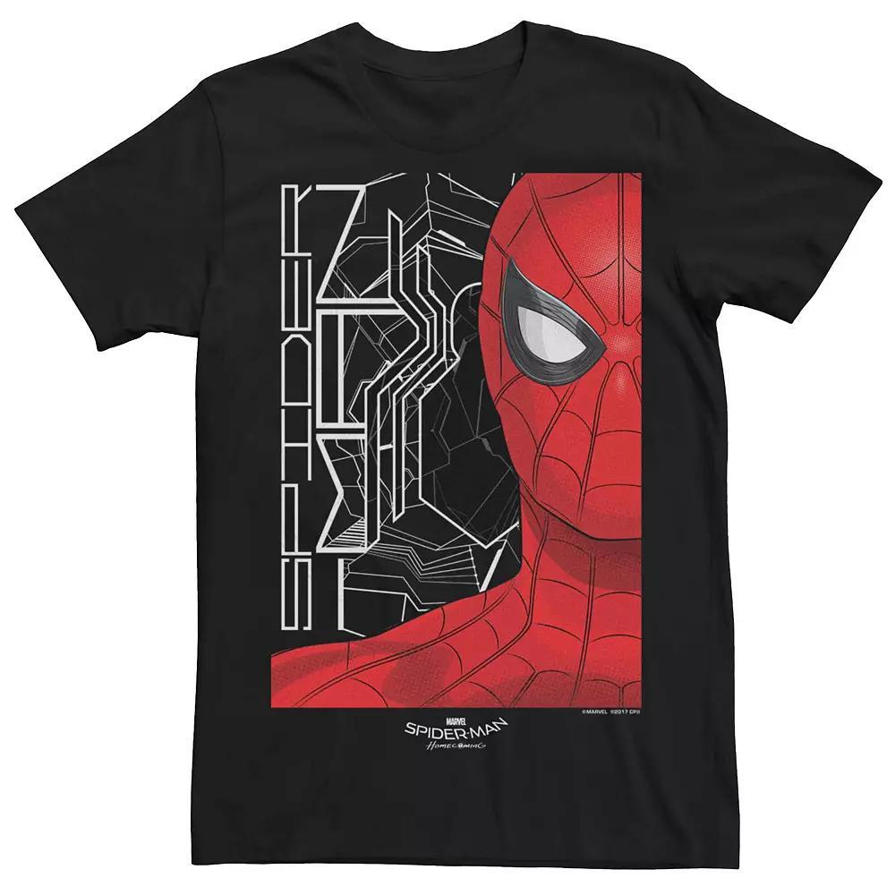 Men's Marvel Spider-Man Homecoming Profile Poster Tee, Size: Small, Black Product Image