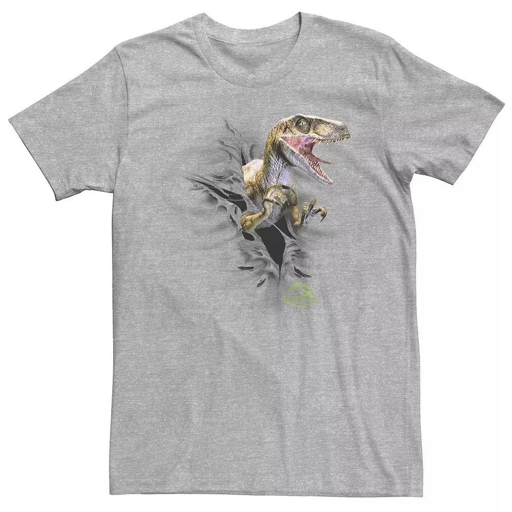 Big & Tall Jurassic Park Velociraptor Tears Through Graphic Tee, Men's,  Product Image