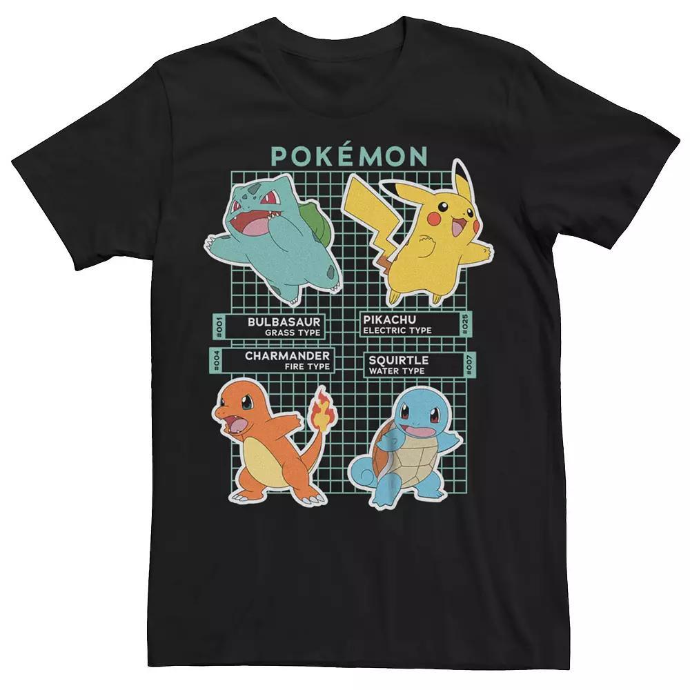 Men's Pokemon Starters Grid Tee,  Product Image