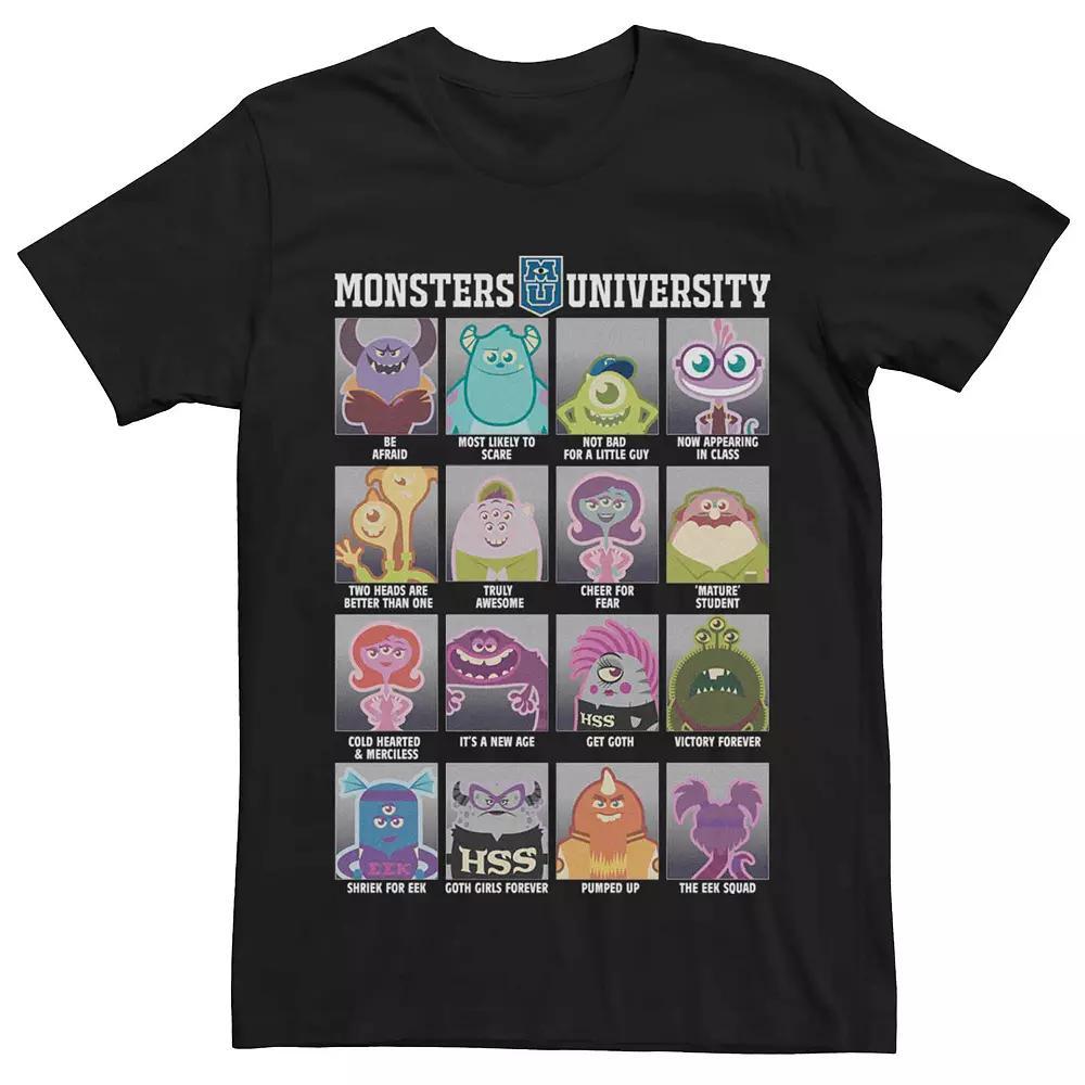 Mens Disney Pixar Monsters University Yearbook Traits Tee Product Image