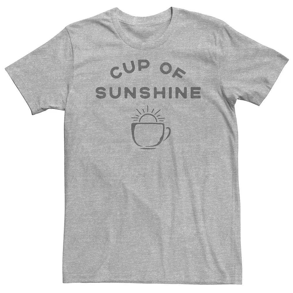 Big & Tall Coffee Sunshine Tee, Men's, Size: 4XL, Athletic Grey Product Image