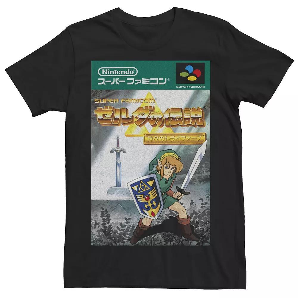 Men's Nintendo Legend of Zelda Japanese Cover Tee, Size: Medium, Black Product Image