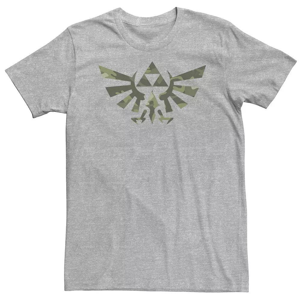 Big & Tall Nintendo Zelda Classic Camo Hyrule Crest Triforce Tee, Men's,  Product Image
