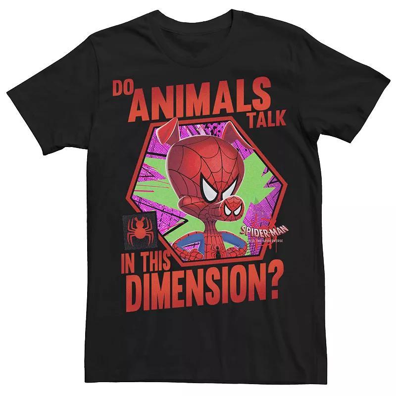 Men's Marvel Spider-Man Into The Spiderverse Spider-Ham Animals Talk Tee,  Product Image