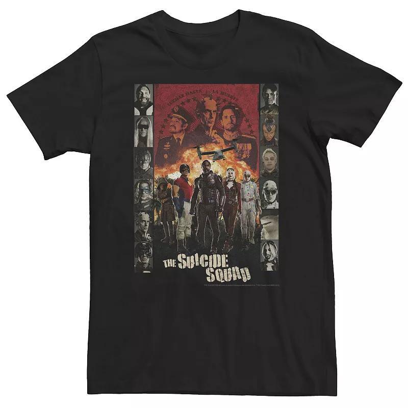 Big & Tall The Suicide Squad Character Poster Tee, Men's,  Product Image