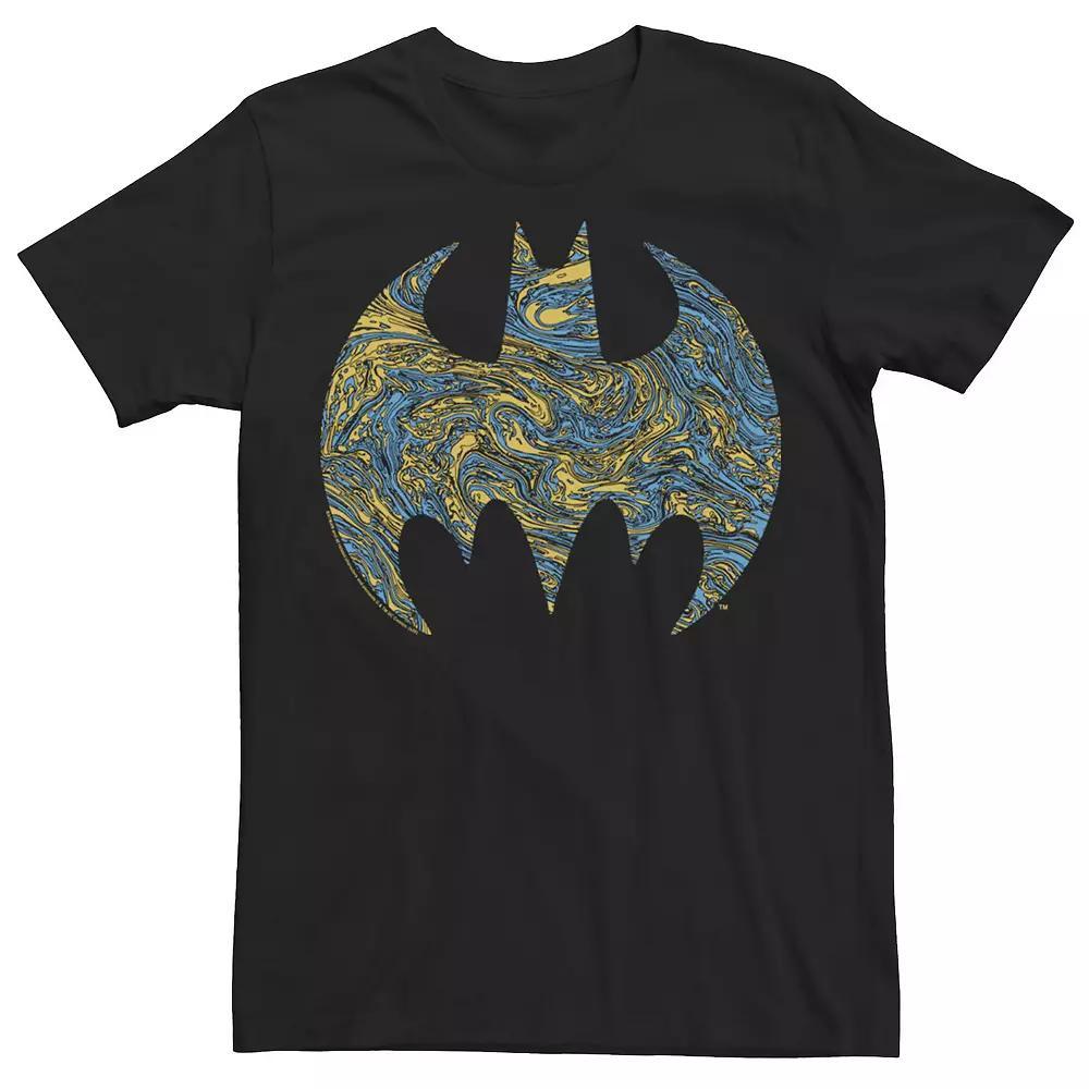 Men's Batman Water Print Logo Graphic Tee, Size: XS, Grey Heather Product Image