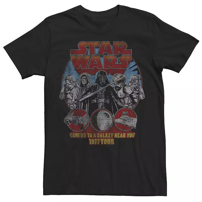 Bit & Tall Star Wars Return of the Jedi Vader and Royal Guards Distressed Tee, Men's, Size: 3XL Tall, Black Product Image