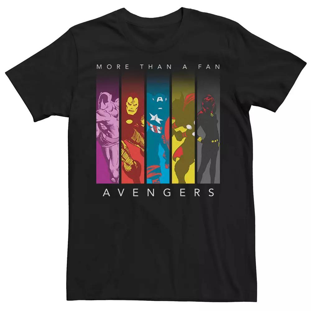 Men's Avengers More Than A Fan Graphic Tee, Size: Large, Black Product Image