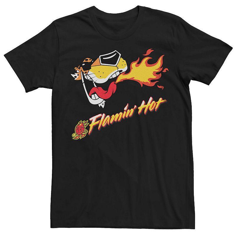 Men's Chester Cheetos Spitting Flames Tee, Size: Small, Black Product Image