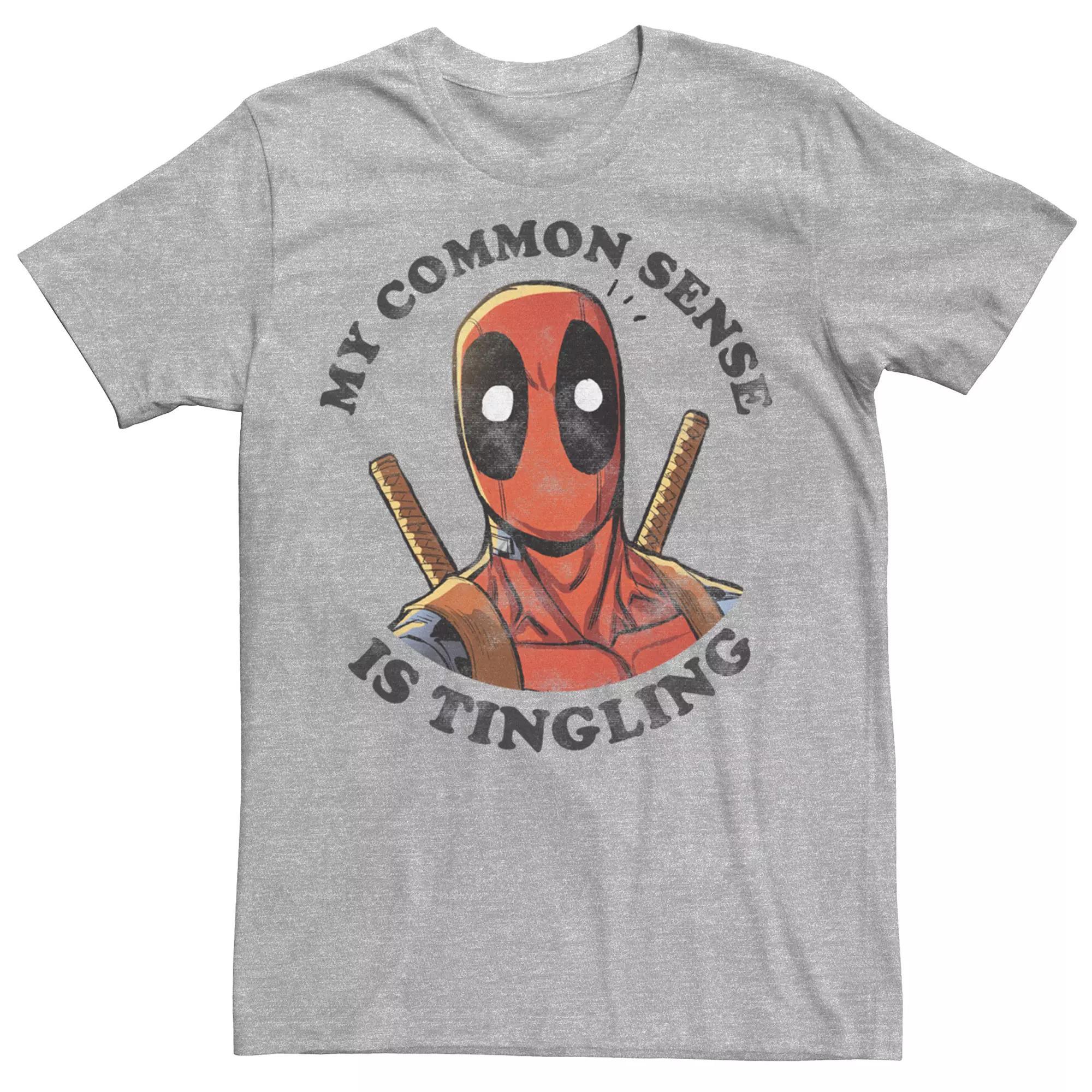 Men's Marvel Comics Deadpool My Common Sense Is Tingling Tee,  Product Image