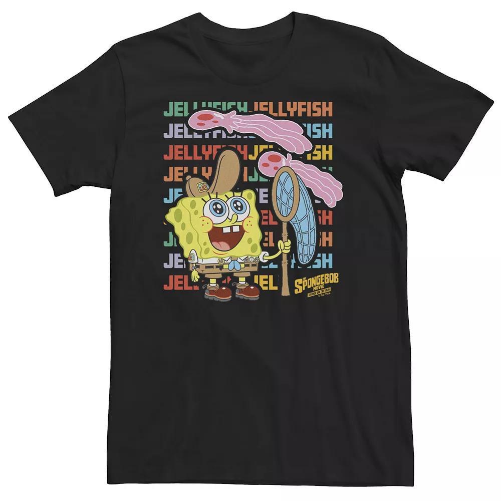Big & Tall Spongebob Movie Jellyfishing Tee, Men's,  Product Image